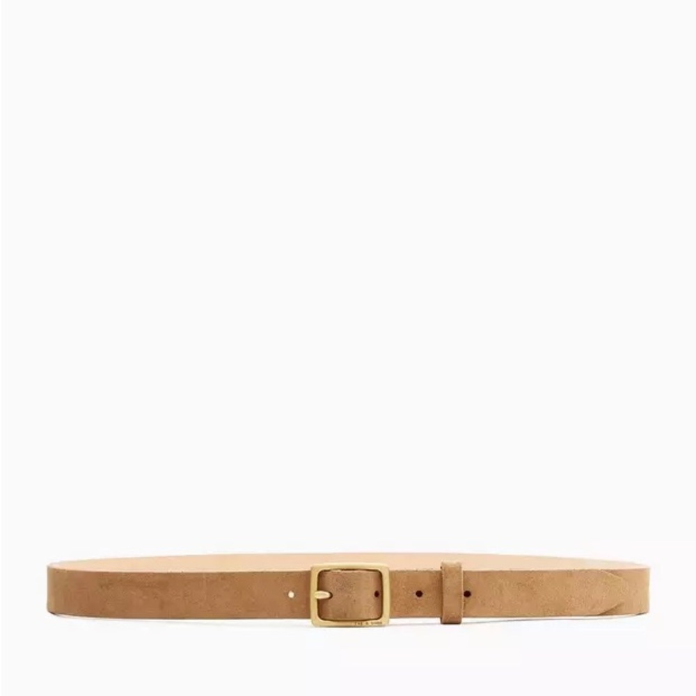 Rag & Bone Camel Suede Baby Boyfriend Belt
